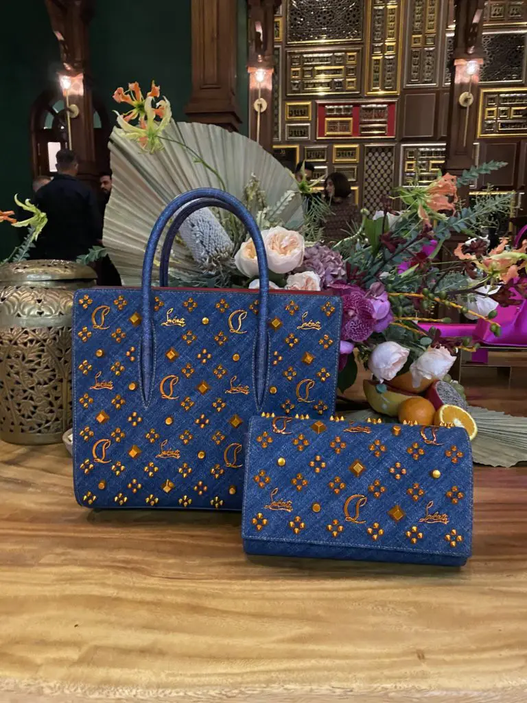 Louboutin was among The Galleria merchants providing colorful pieces for decor at Musaafer. (Photo by Shelby Hodge)