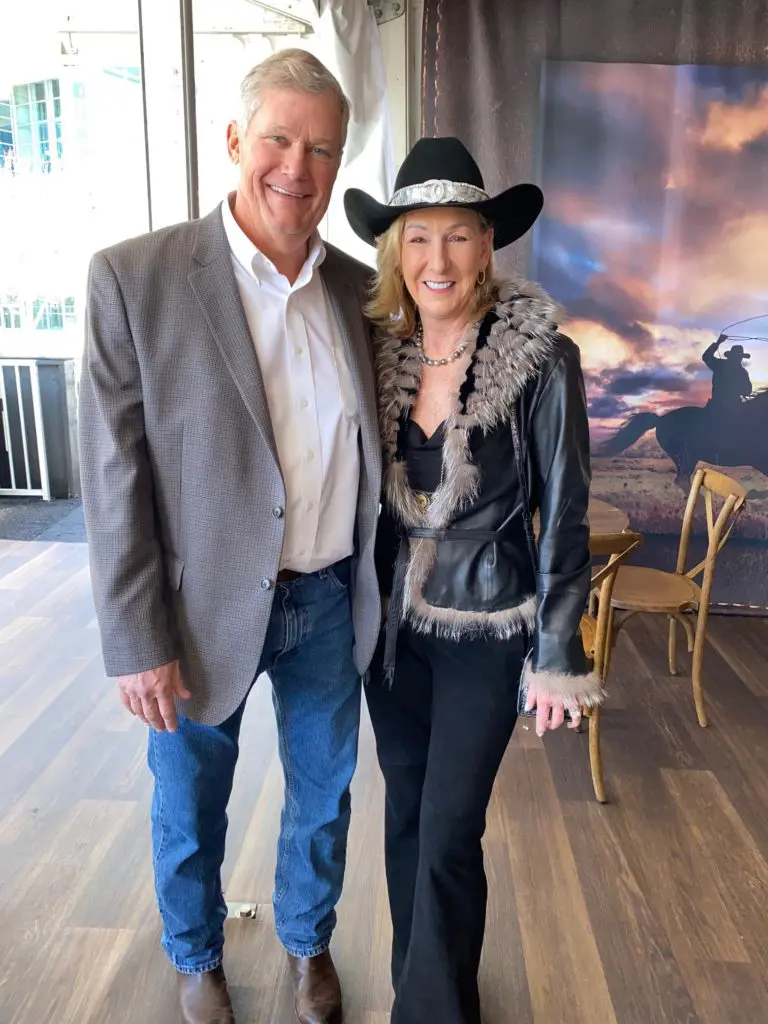 Lee Boyer & Shelley Reeves at The Ranch Saloon + Steakhouse at the Houston Livestock Show and Rodeo (Photo by Shelby Hodge)