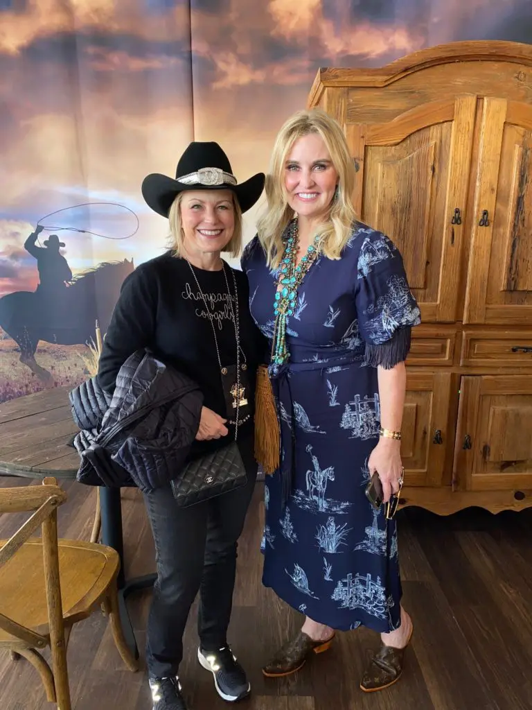 Kelley Lubanko, Jennifer Allison at The Ranch Saloon + Steakhouse at the Houston Livestock Show and Rodeo (Photo by Shelby Hodge)