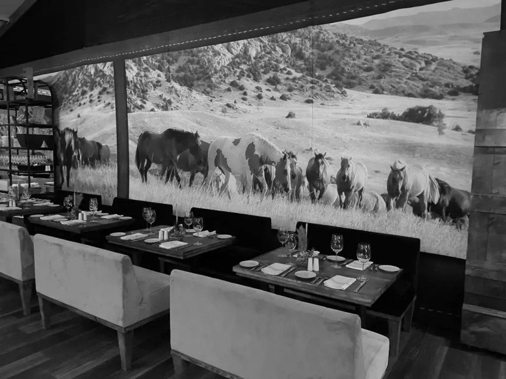 Impressive Western decor by Swift + Company fills The Ranch Saloon + Steakhouse at the Houston Livestock Show and Rodeo (Photo by Shelby Hodge)
