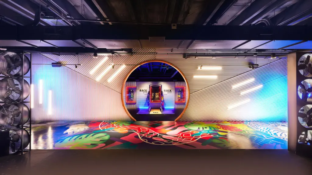 The entrance to "Rack City."  (Photo by JOHN REED Fitness)