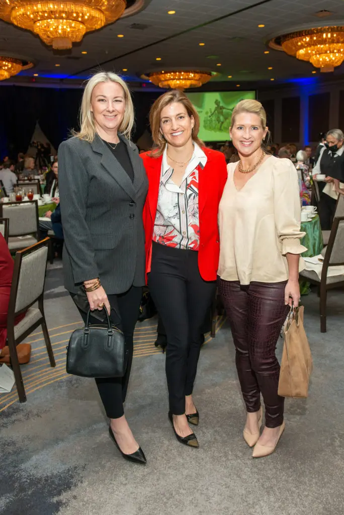 Libby Cagle Taft, Lara Childress, Amy Repp at the Bo's Place luncheon. (Photo by Jacob Power)