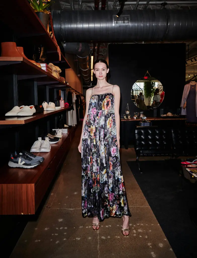 A model in Adam Lippes' latest collection (Photo by Jonathan Zizzo)
