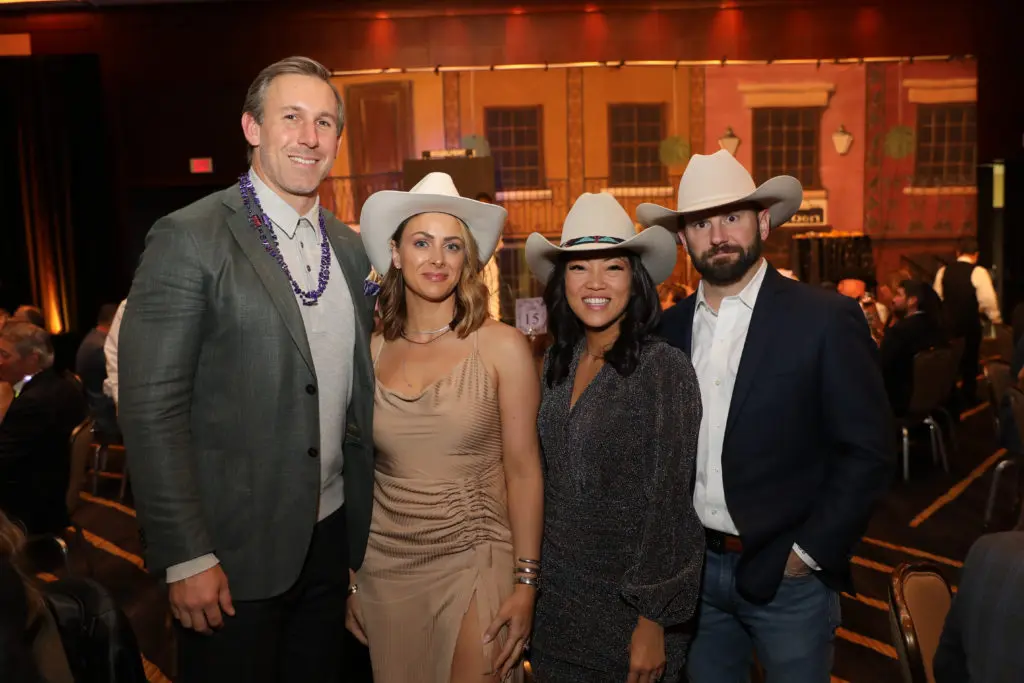 Owen & Angela Daniels, Patty & Sam Bowen at the Turn It Gold gala (Photo by Priscilla Dickson)