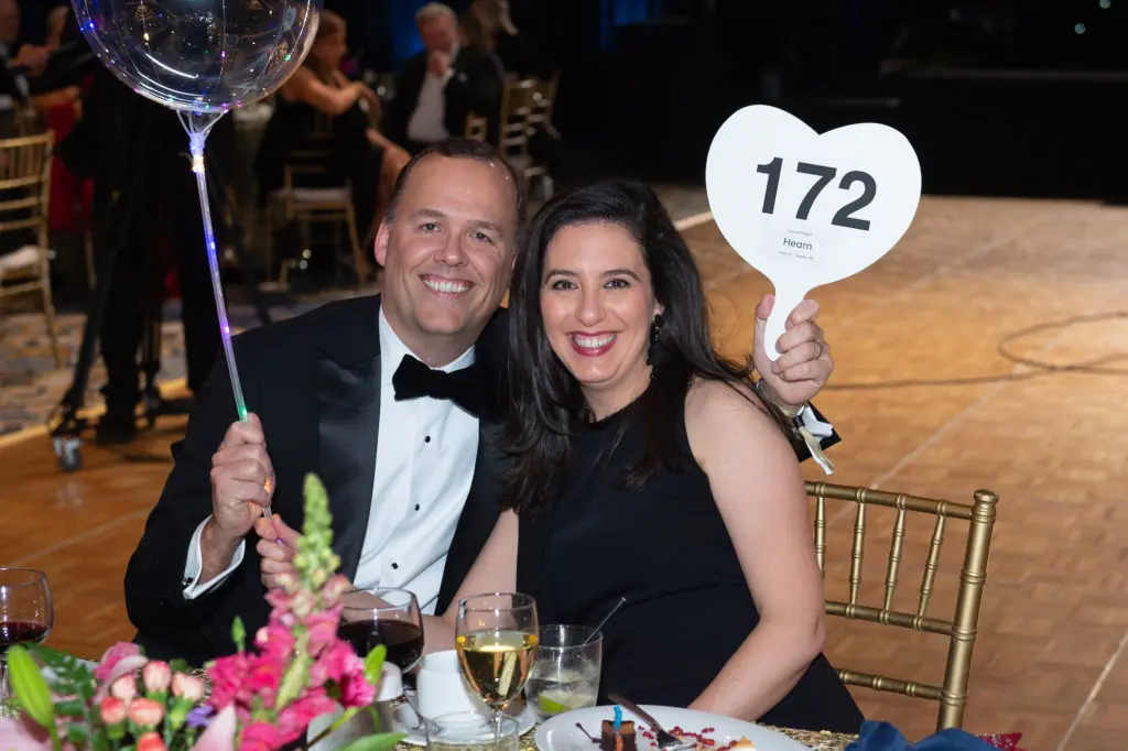 Robert & Lisa Hearn at the American Heart Association Heart Ball at the Hilton Americas-Houston. (Photo by Wilson Parish)