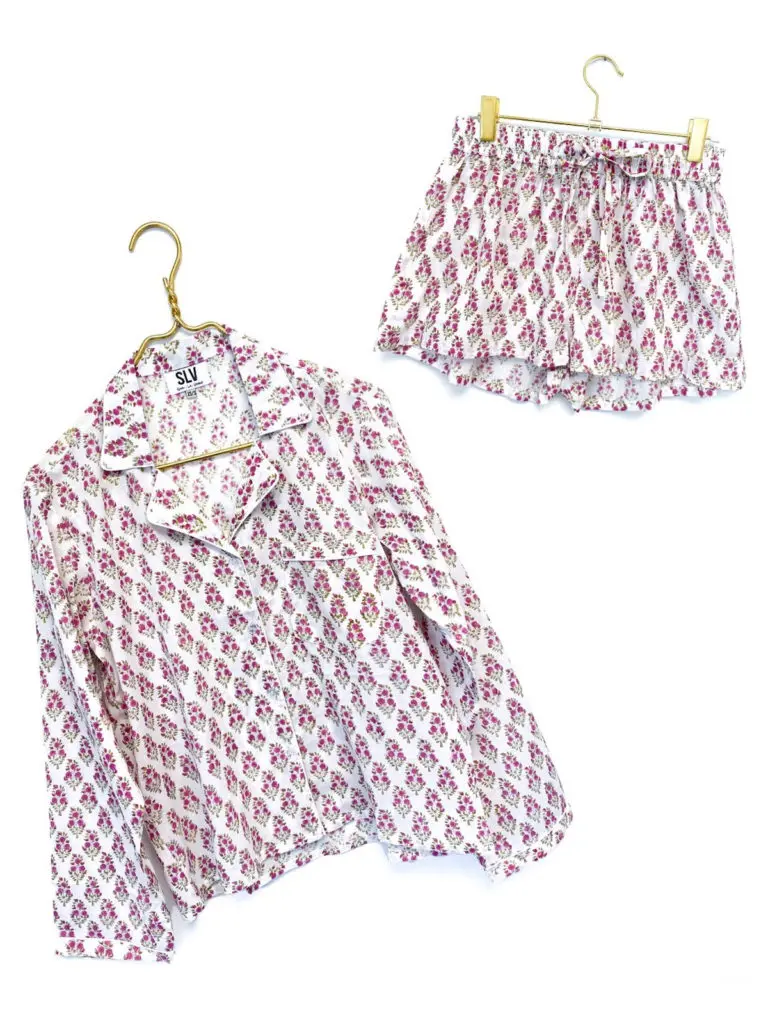The Heather Pajama Lounge Set from Sur La Vague, $105 on Afloat