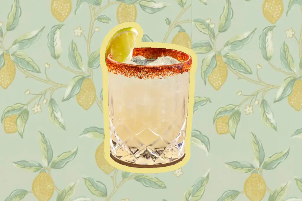 The Texas Margarita (photo courtesy of Rosewood Mansion on Turtle Creek | graphic by PaperCity)