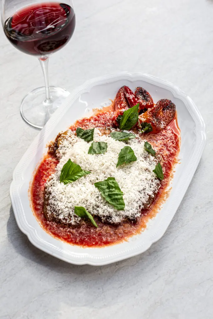 A mighty helping of chicken parmesan served as an entree at Trattoria Sofia. Photo by Jenn Duncan