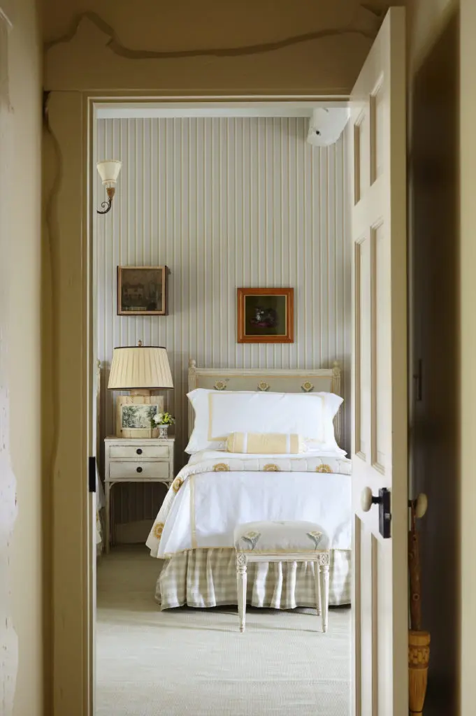 A bunk room in the main house, called The Three Bears room, was originally designed for the daughter and her friends.  (Photo by Tria Giovan)