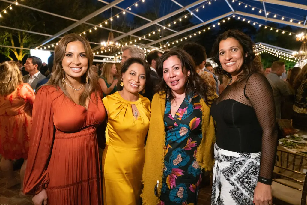Vicky Dominguez, Alicia Hartsfield, Sybil Starling, Caty Gleason at The Root Ball (Photo by Daniel Ortiz)