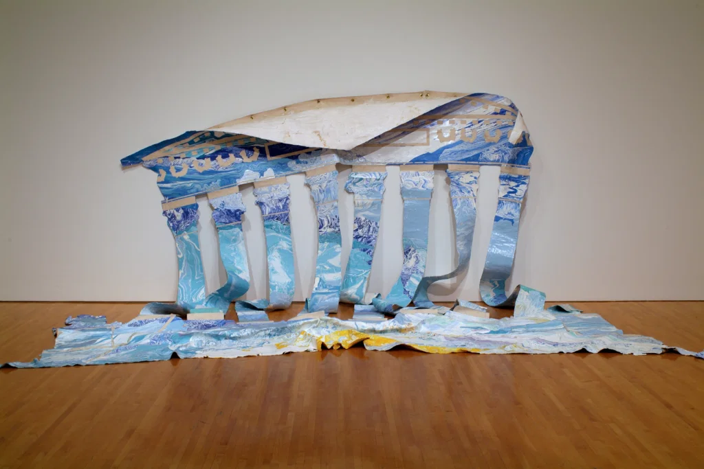 Rodney McMillian's "Untitled," 2004-2006, in "States of Mind: Art and American Democracy," Fall 2020. (Photo by Gene Ogami)