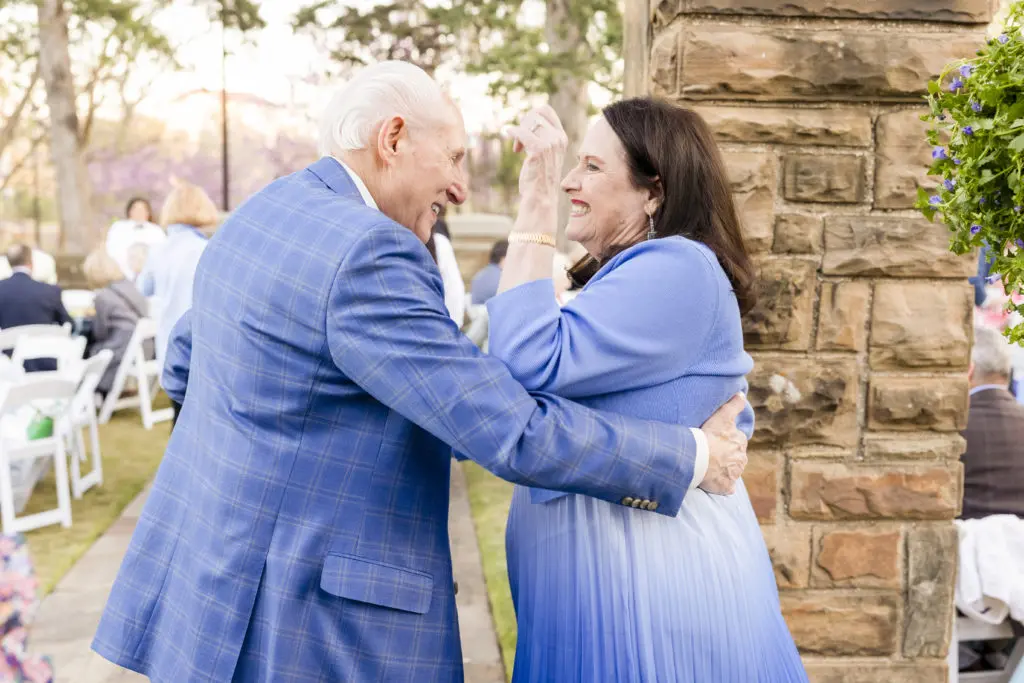 Underwriting Sponsors Linda and Drew Springer dance the night away at An Evening in the Garden. (Photo by Ellman Photography)