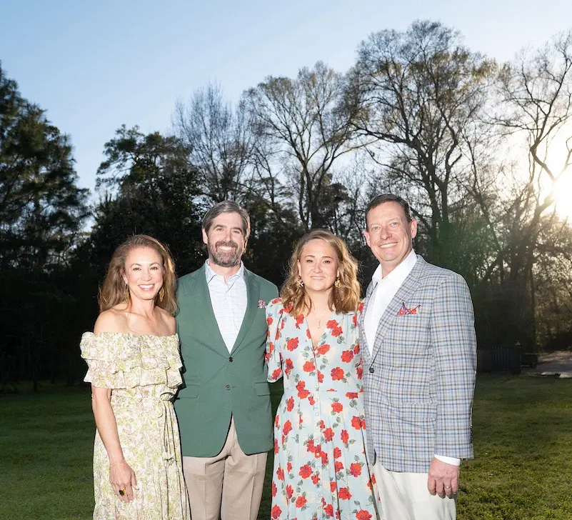 Ginnie & Tim McConn, Susannah & Chris Watt, chairs of the Trees for Houston Root Ball (Photo by Daniel Ortiz)