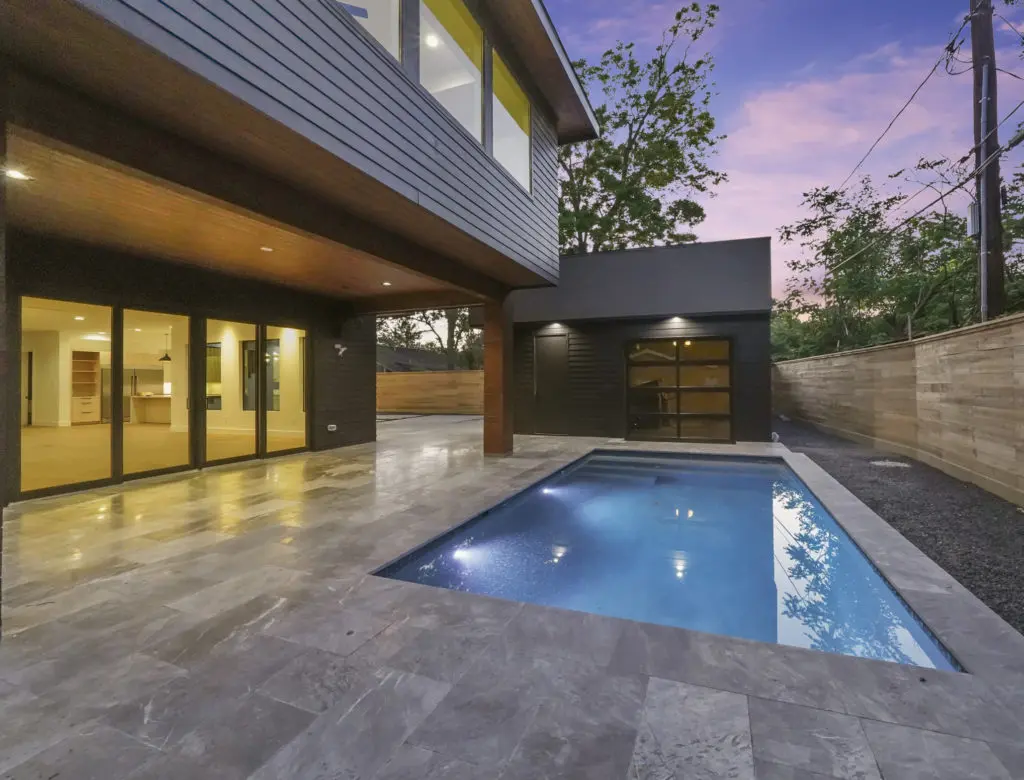 Echo Custom Homes created the 4,200 square foot dwelling in the Garden Oaks/Oak Forest neighborhood with interiors by Kendra Benson. (Photo by PRSTX.com)