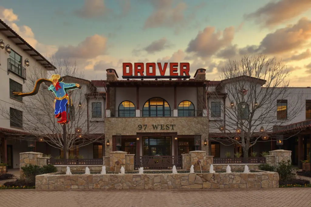 Located in the heart of Fort Worth's stockyards, Hotel Drover offers a carefully curated collection of restaurants, entertainment and retail. (Photo by Hotel Drover)