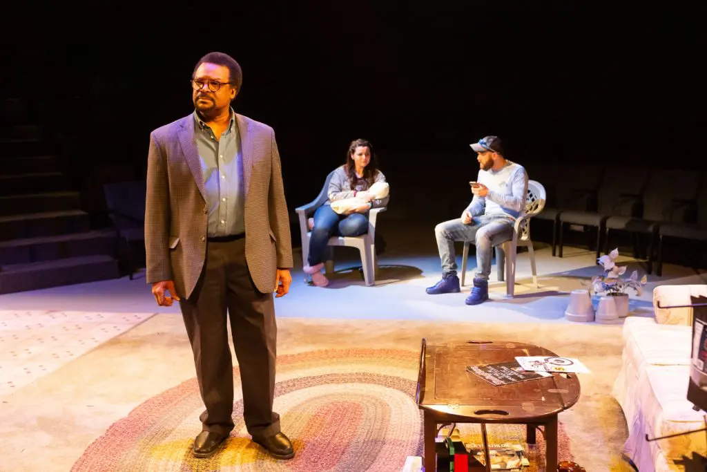 The Alley Theatre debuted Chisa Hutchinson's timely Amerikin. (Photo by Lynn Lane)