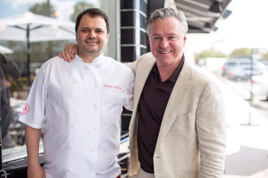Chef Michael Hoffman and Charles Clark introduce striking menu additions at Brasserie 19, the enduring River Oaks' hot spot. (Photo by Andrew Hemmingway)