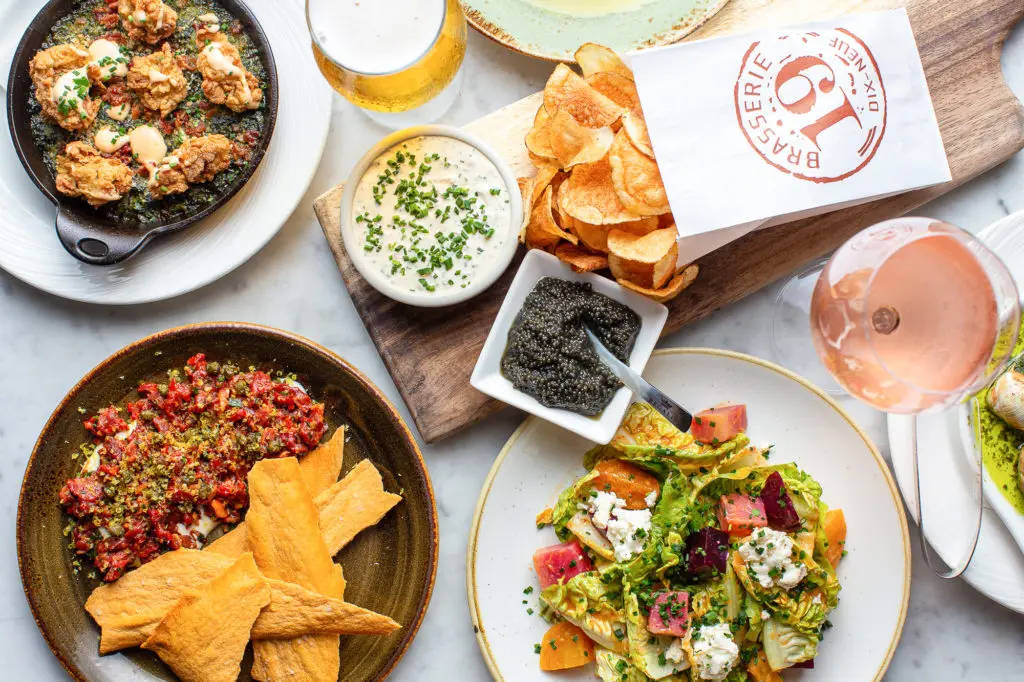 Brasserie 19 retains its original menu while adding dishes created to appeal to the chichi crowd that hangs there. (Photo by Andrew Hemmingway)