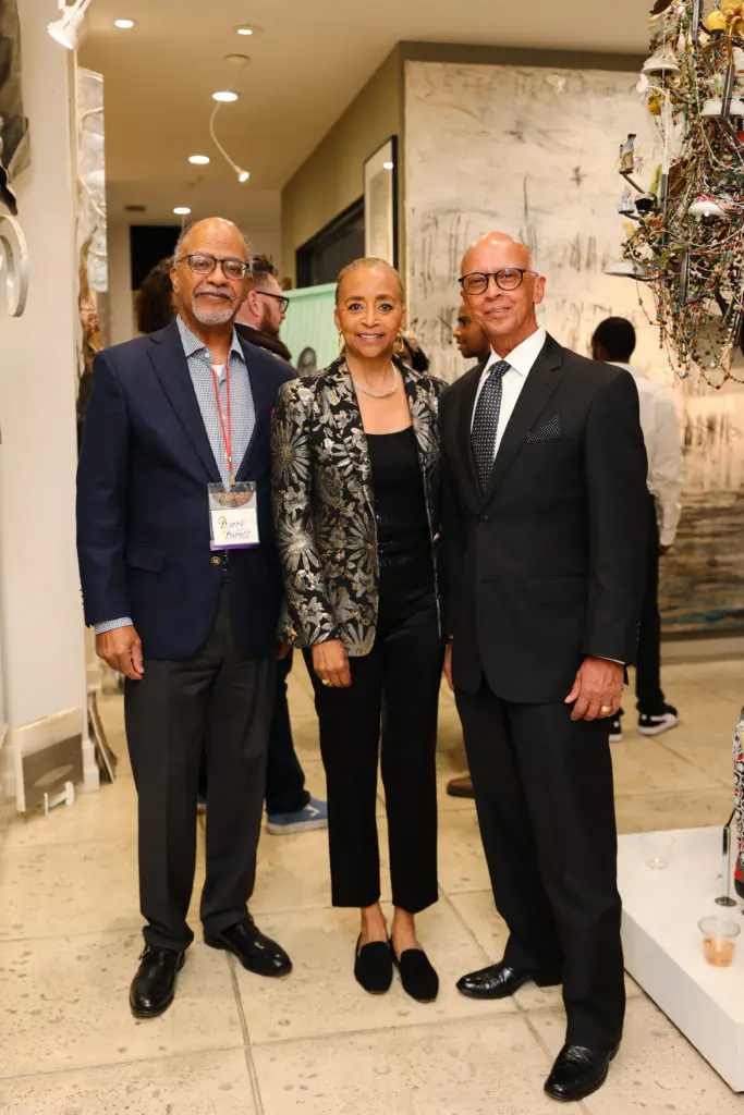 Barry Barnes, honorary chairs Cheryl & Percy Creuzot (Photo by Johnny Than)