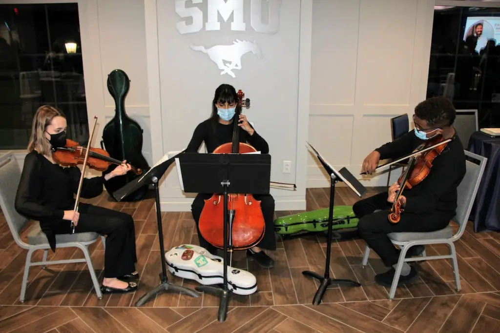 The Booker T. String Trio set the tone for the 2022 Symphony of Chefs.  