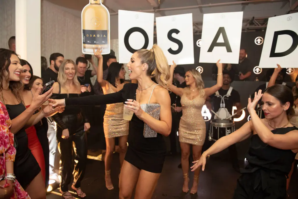 Brittney Stracener Everett celebrating on the dance floor at Osadia Tequila's launch party. (Photo by Tamytha Cameron)
