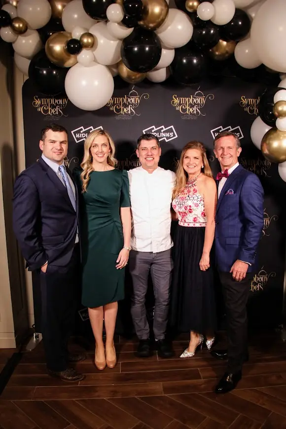 Chase and Christina Sanders Executive Chef Eric Dreyer, Lisa and Stuart Sides