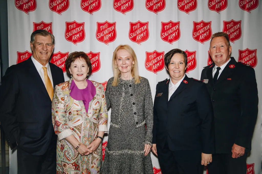 Former Mayor Mike Rawlings and Micki Rawlings, Shelle Sills, Majors Bethany and Todd Hawks