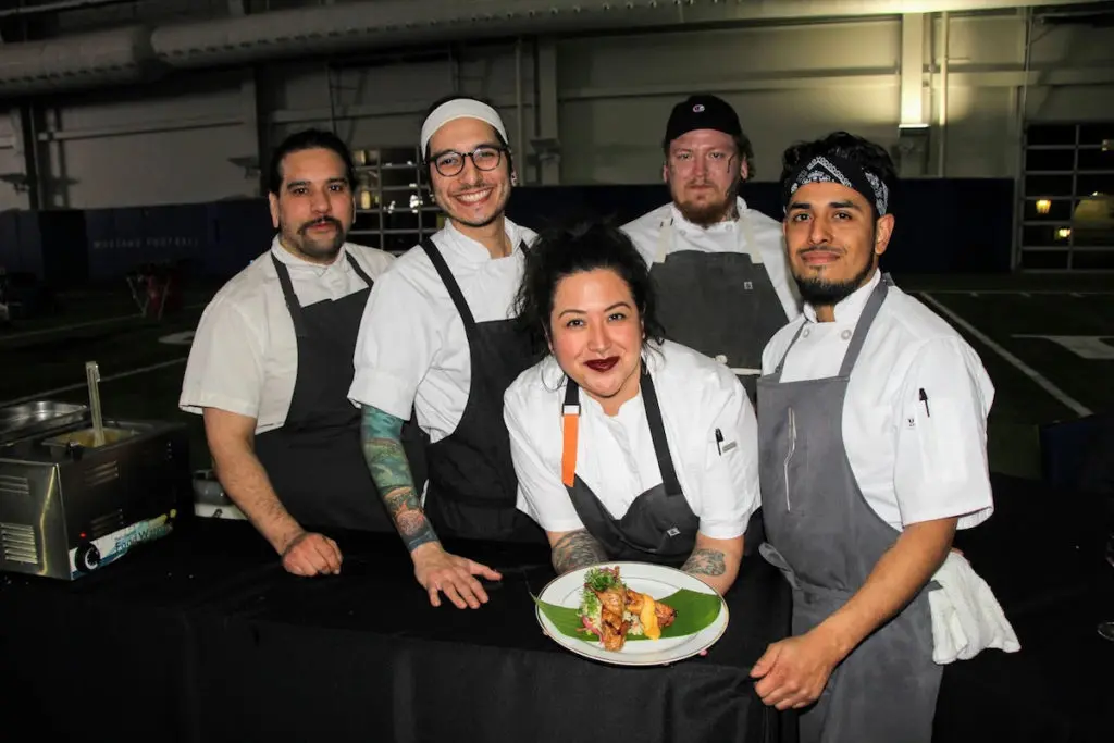 Diana Zamora, executive chef of Harvest Project Food Rescue, and her talented team at the 2022 Symphony of Chefs.