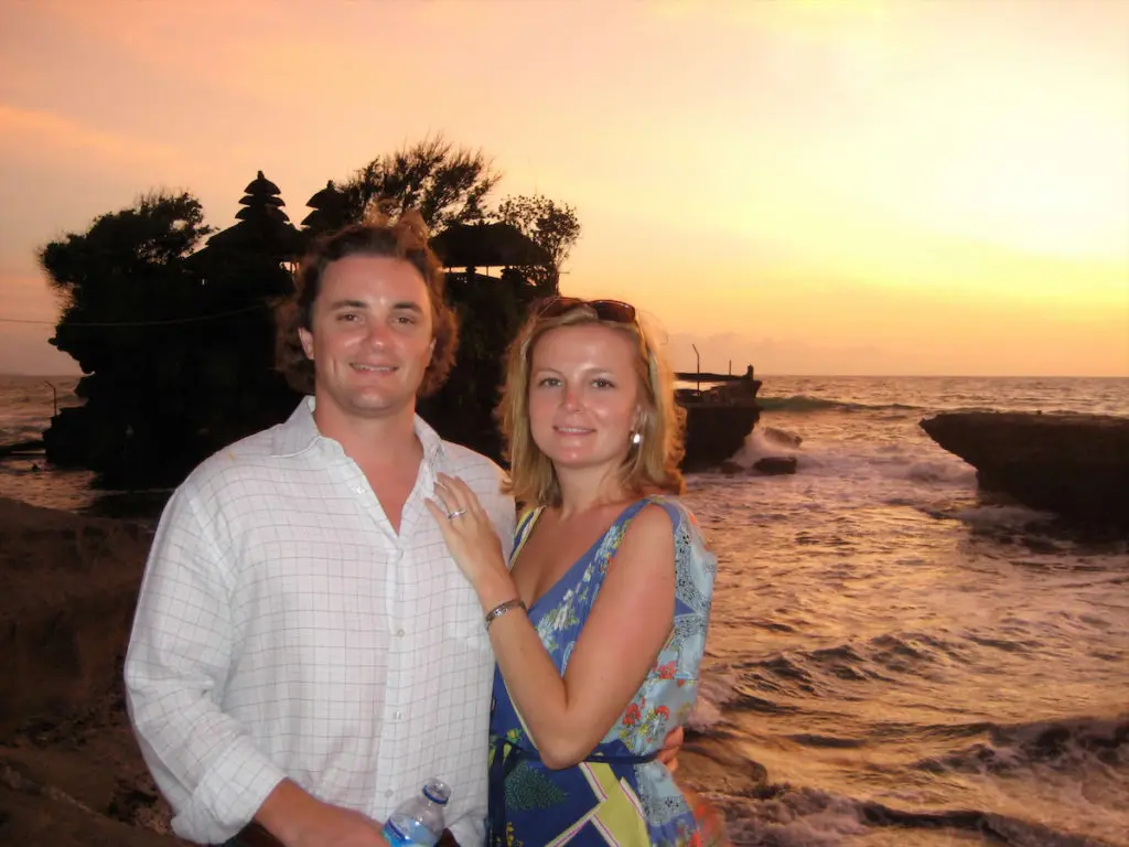 "This was taken in Bali in 2007, right before we moved back to Dallas to start Hari Mari." — Lila Stewart