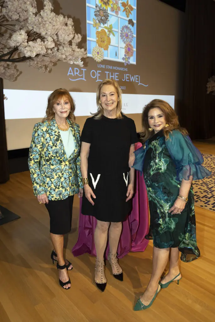 Art in Bloom co-chair Pat McDonough, honorary chair Peggy Sewell, Art in Bloom chair Sila Grogan (Photo by Kim Leeson)
