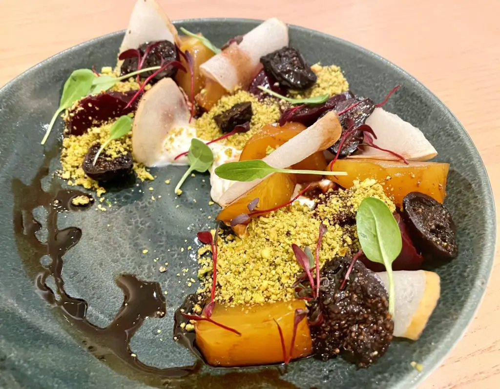 Chef Jenna Kinard's spin on a a beet salad is anything but ordinary. Photo by Courtney Dabney.
