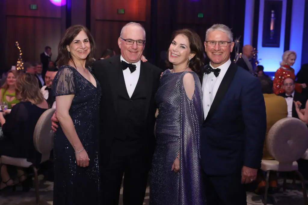 Mindy & Joshua Davidson, Mercury gala chairs Kelly & David Rose 