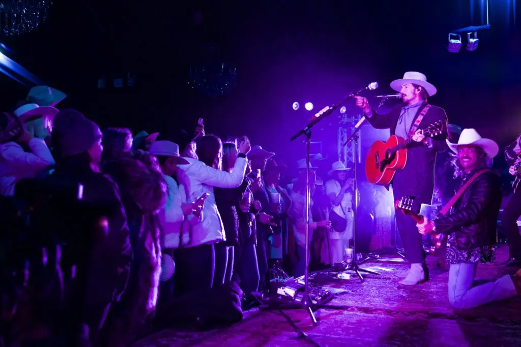 Midland performs at the Cotton Holdings party during the  World’s Championship Bar-B-Que Contest. (Photo by Ashley Patranella/Painted Peacock Photography)