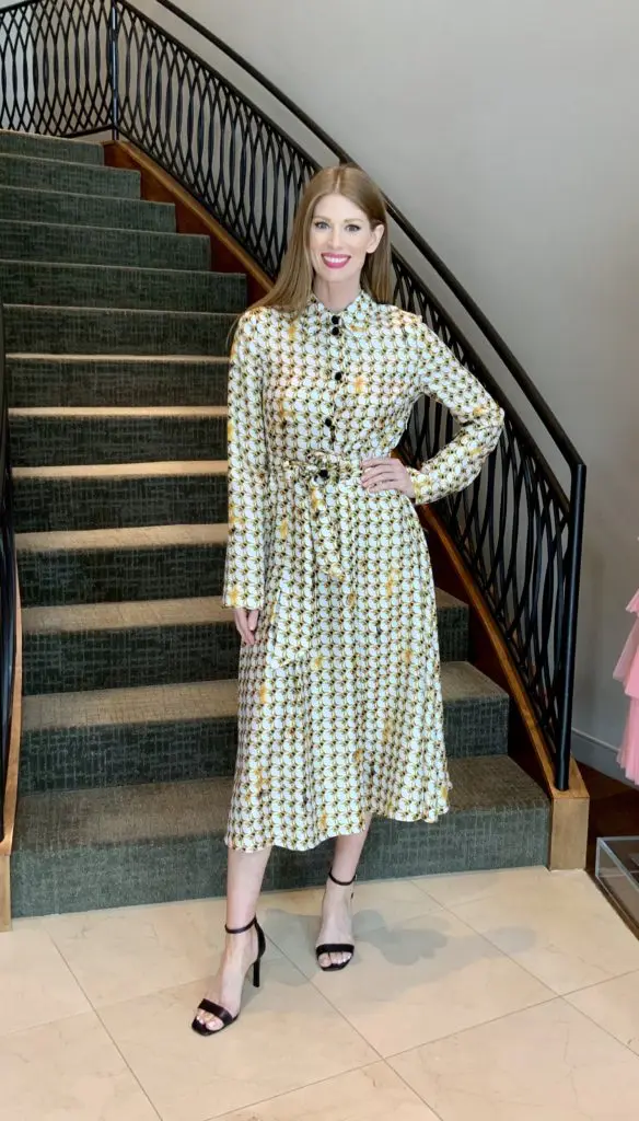 Jonathan Cohen print shirtwaist dress. (Photo by Jennifer Greene)