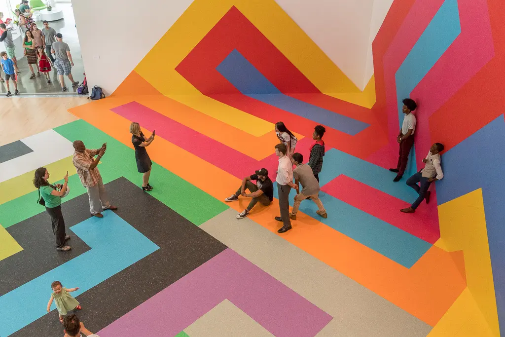 David Scanavino’s “Repeater,” Summer 2017, is just one of the Moody Center's notable exhibitions. (Photo by Nash Baker)
