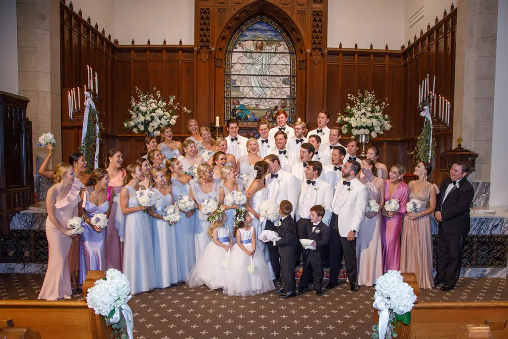 The wedding party.