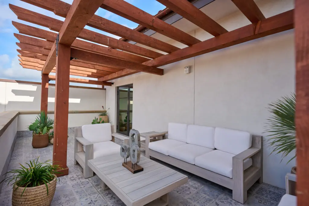 The Presidential Suite includes a private outdoor terrace (Photo by Hotel Drover)