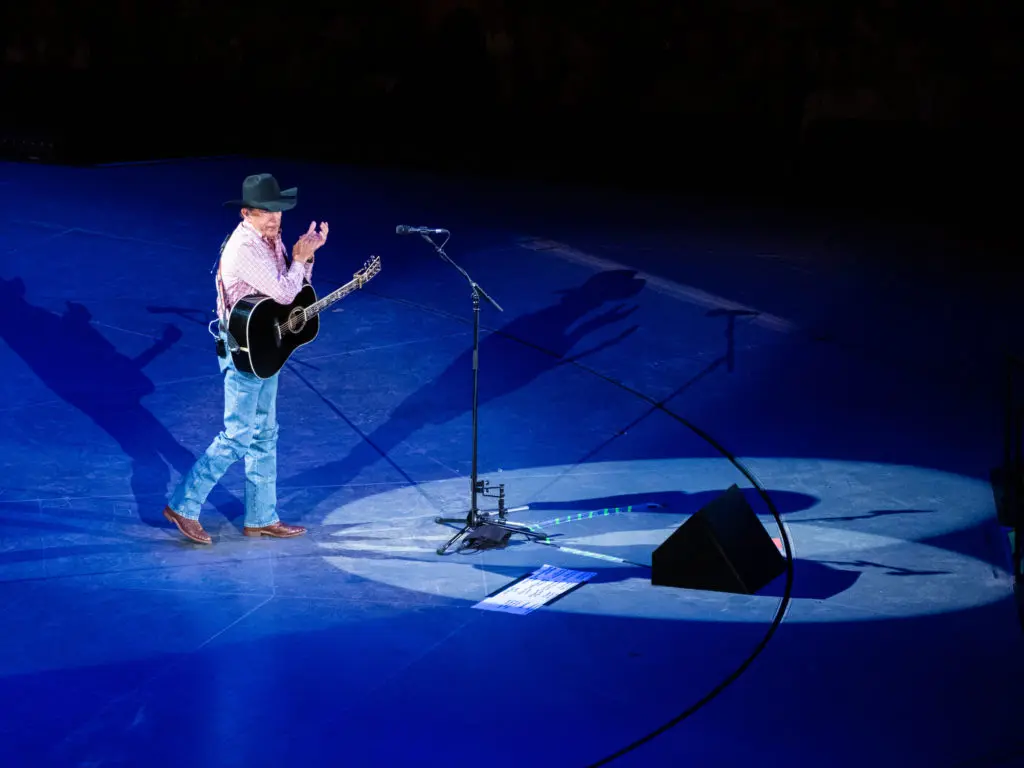 George Strait is still very comfortable the Houston Rodeo spotlight. (Photo by F. Carter Smith) 