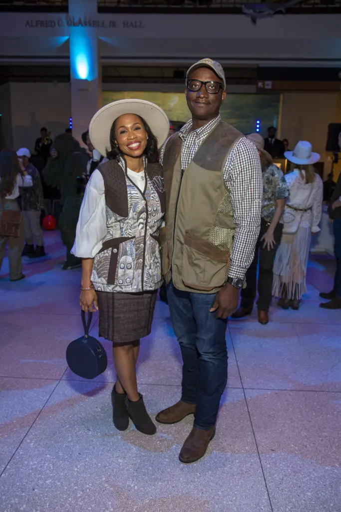 Roslyn Bazzelle Mitchell & Derrick Mitchell at the HMNS gala (Photo by Jenny Antill)