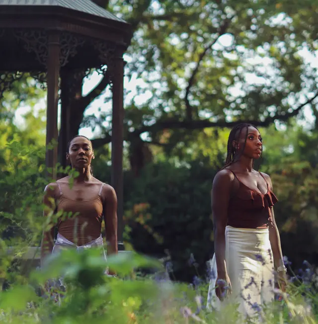 Sierra Noelle Jones, Alexandra Newkirk, and Bianca Melidor represent the Dallas Black Dance Theatre in "Sallad."  