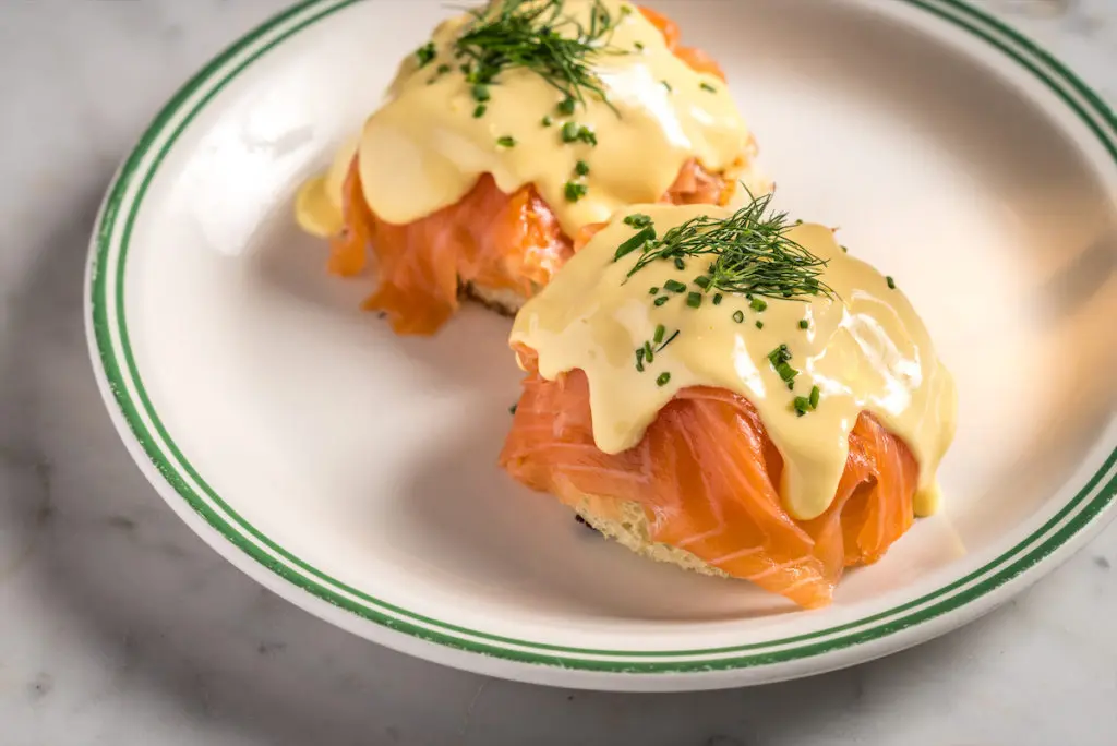 Sadelle's Salmon Benedict. (courtesy of Sadelle's) 