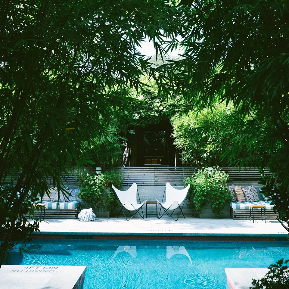 Hotel San Jose in Austin is a sanctuary after a day at Lady Bird Johnson Wildflower Center.