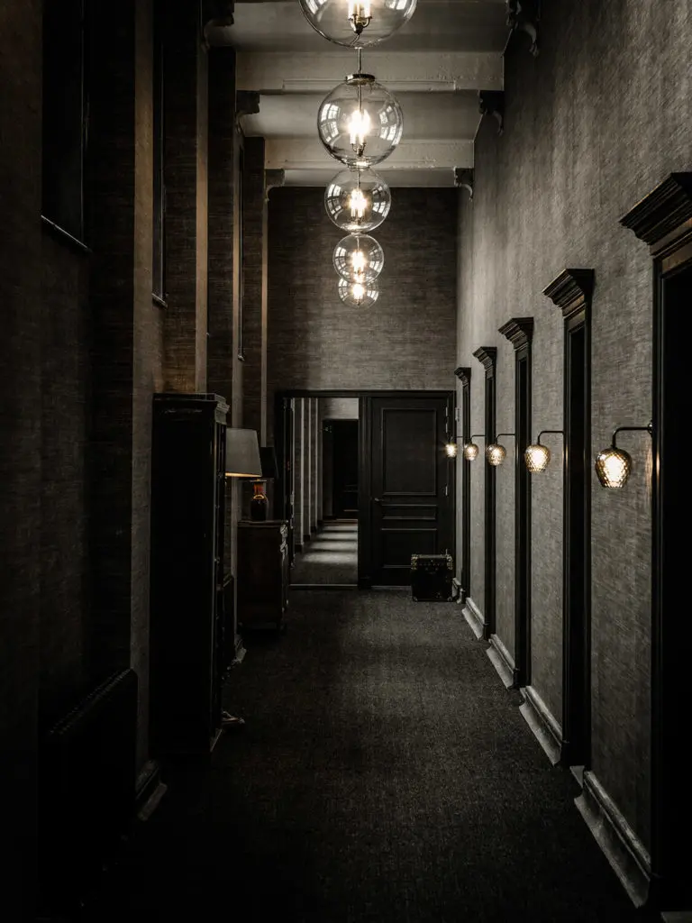 Hector Finch lighting in Zannier Hotel Ghent