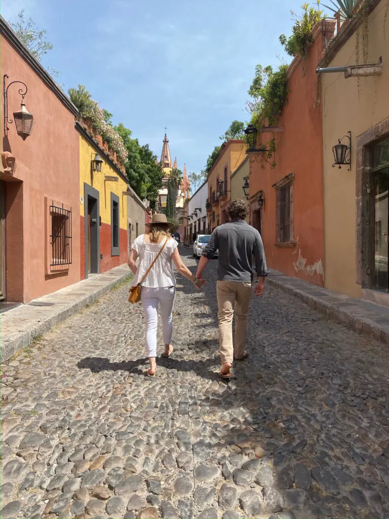 "All of our leather products are now made in Mexico, right outside of León. Fortunately for us, we’ve been able to finagle some San Miguel trips out of it." — Lila Stewart, co-founder of Hari Mari