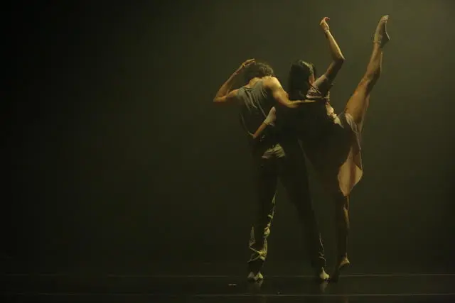 Dancers perform and flaunt technical skills. Artistic director Brett Ishida seeks to intertwine narrative with movement through her choreography. (Photo by Amitava Sarkar)