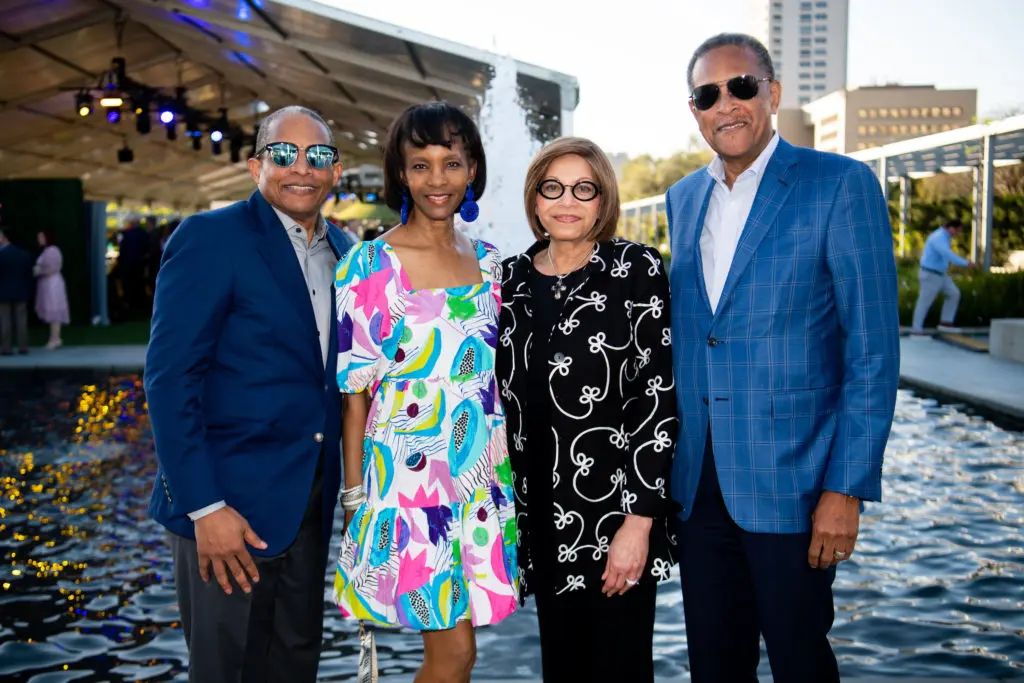Wayne & Judy McConnell, Barbara & Bill Easter at Memorial Hermann's Light It Up evening (Photo by Michelle Watson)