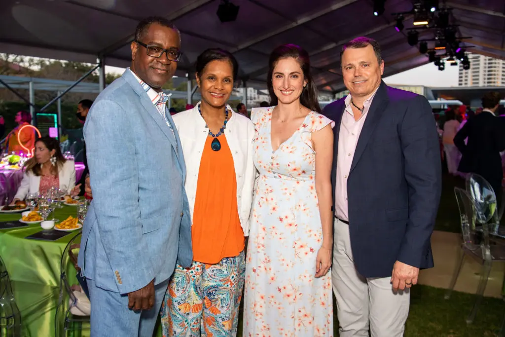 Cord & Toi Harris, Victoria & Dr. Christophe Salcedo at Memorial Hermann's Light It Up (Photo by Michelle Watson)