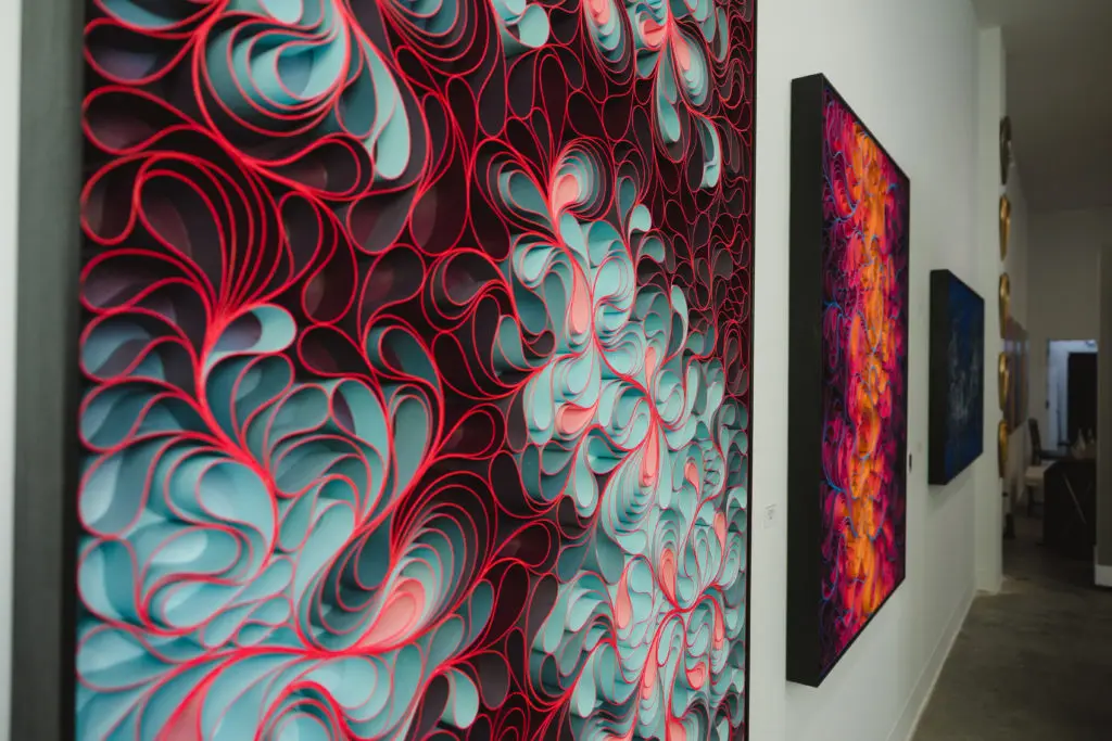 Pardue transports the viewer beyond the sensuality and physicality of the painting’s surface.