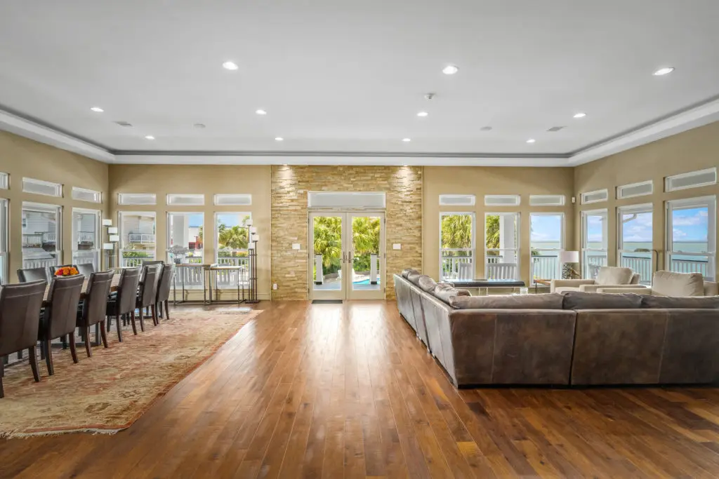 The main floor of 16502 Bayfront Drive in Jamaica Beach (Photo by Sonya Bertolino for Douglas Elliman Realty))