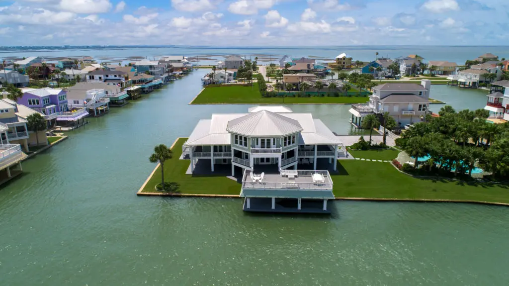 From every angle 16502 Bayfront Drive is a waterfront luxury (Photo by Sonya Bertolino for Douglas Elliman Realty)